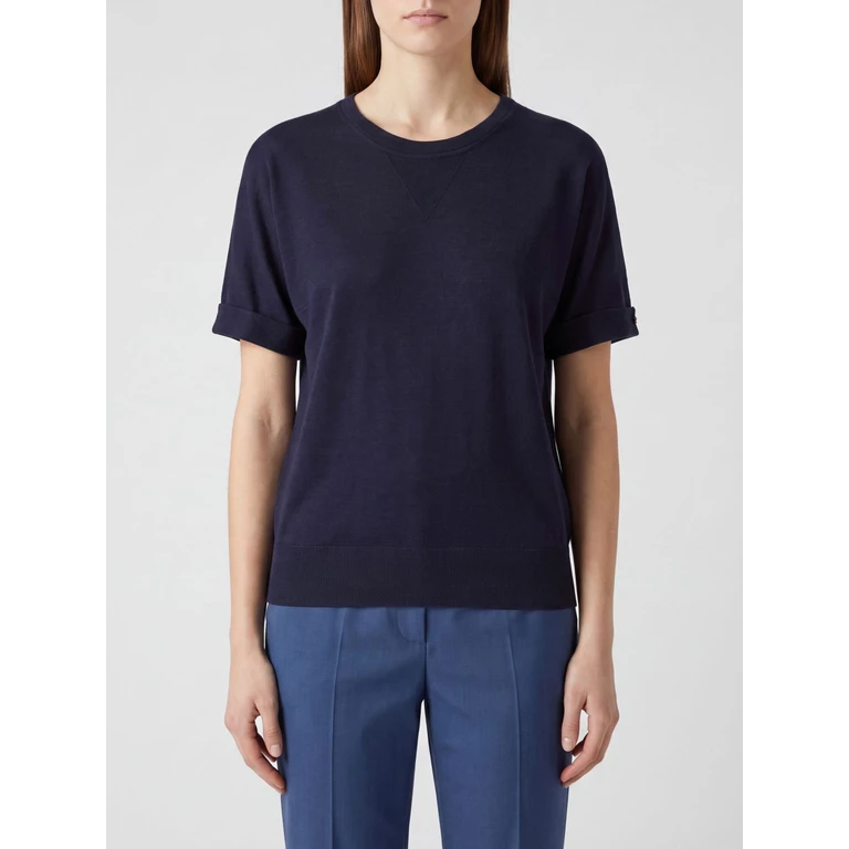 Short-Sleeved Crew Neck T-Shirt in Lyocell (JG000312D520569200)