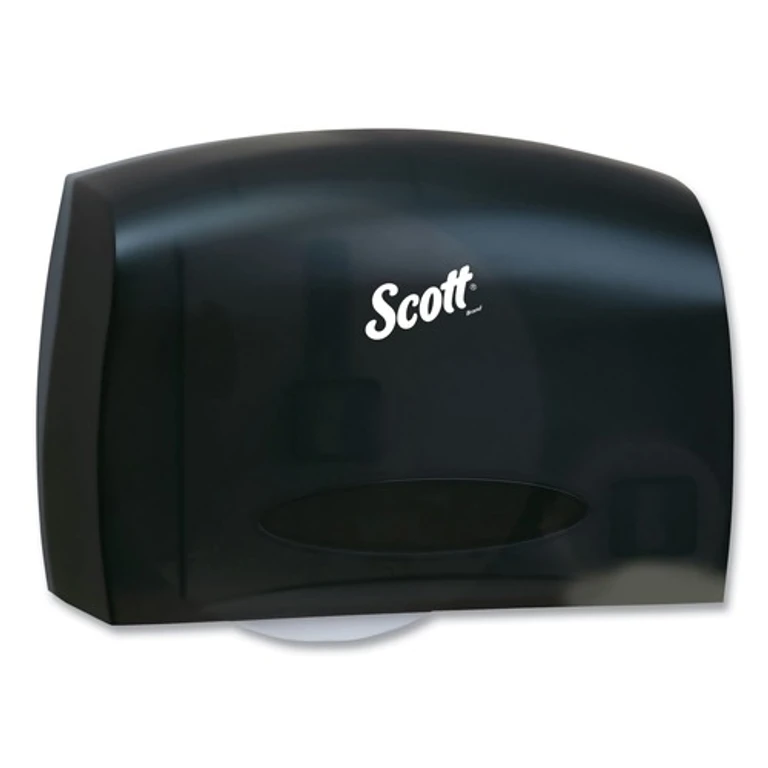 09602 Essential 14.25 in. x 6 in. x 9.75 in. Coreless Jumbo Roll Tissue Dispenser for Business - Black