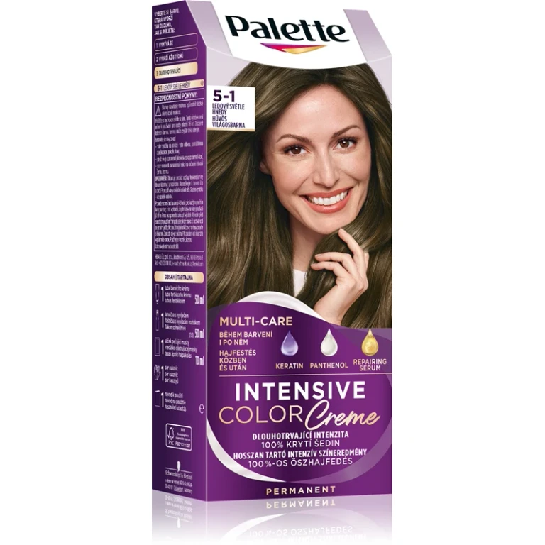 Palette Intensive Color Creme permanent hair dye color 5-1 Cool light brown
