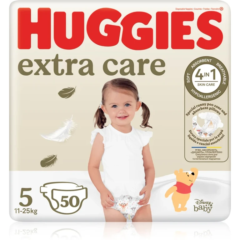 Extra Care Size 5 Disposable Diaper 11-25 Kg 50 Pieces
