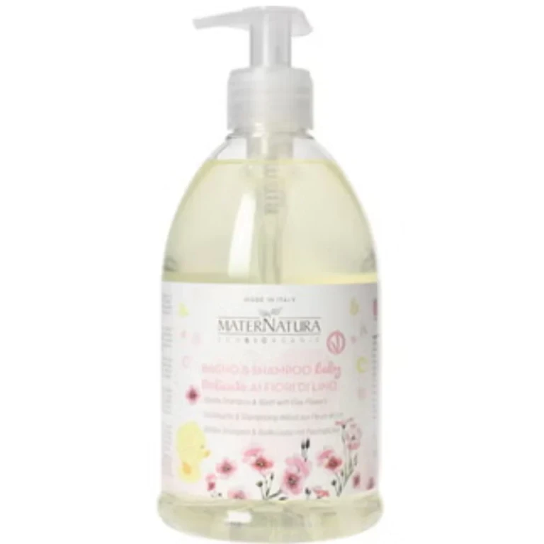 BABY Delicate Bath & Shampoo with Flax Flowers, 500 ml