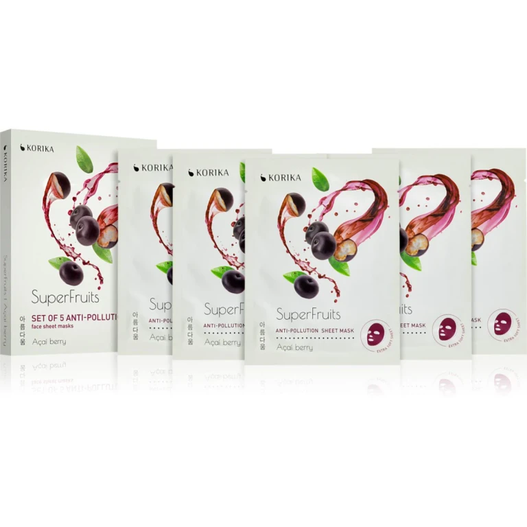 SuperFruits Acai Berry - Set of 5 Anti Pollution Face Mask