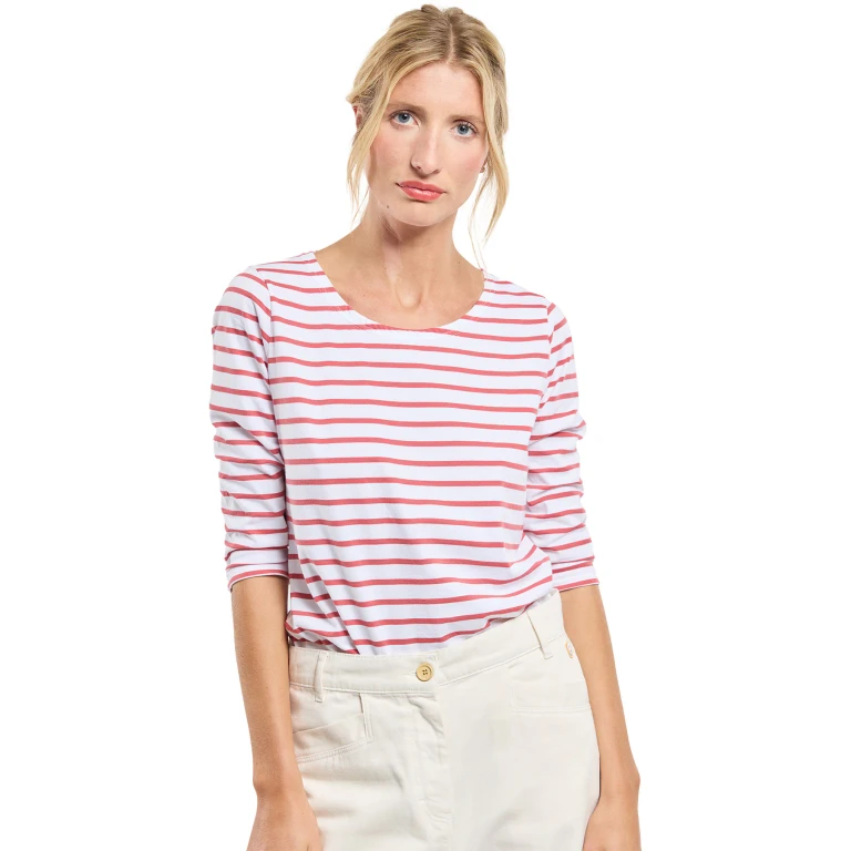 Cap Coz 3/4 Sleeves Breton Striped Jersey - Women's
