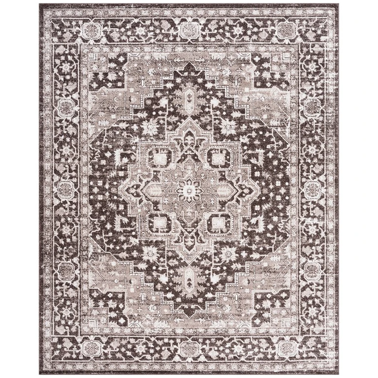 Jaslene 8 x 10 Brown Area Rug