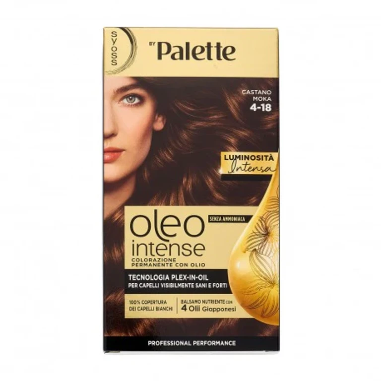 Oleo Intense Ammonia-Free Permanent Coloring with Oil, Mocha Brown 4-18