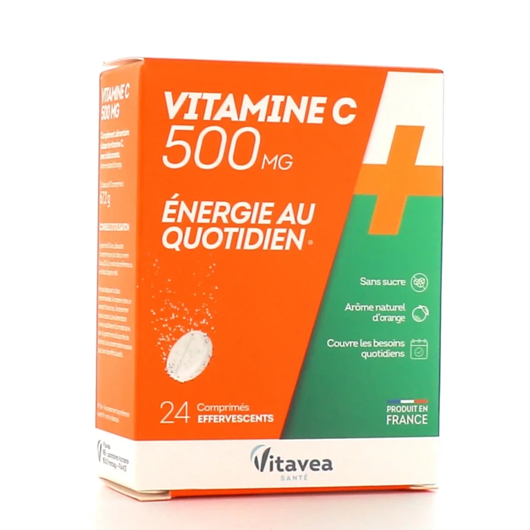 Nutrisanté Vitamin C 500mg Daily Energy 24 Effervescent tablets