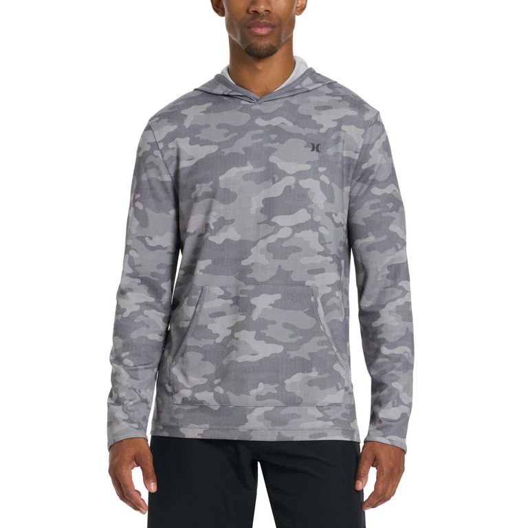 Men's Mesh Hooded Uv Tee Grey S:- Grey, S