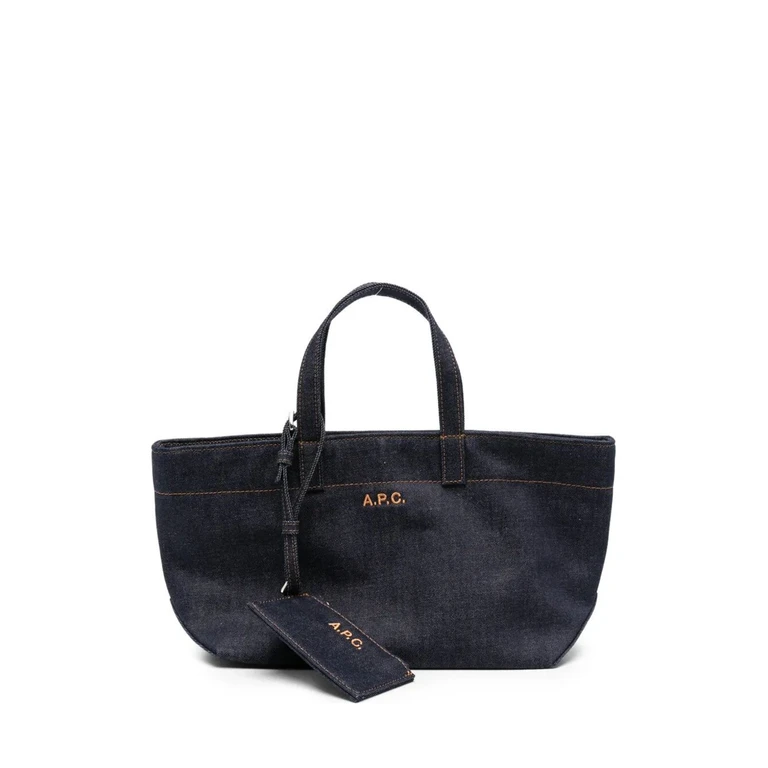 A. P.C. Shoulder Bag Small "Le Drummer Toile"