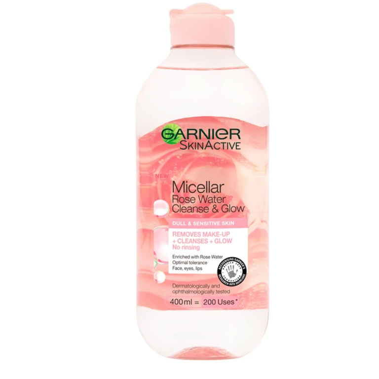 Rose Glow Removes impurities Micellar water For all skin types 400 ml