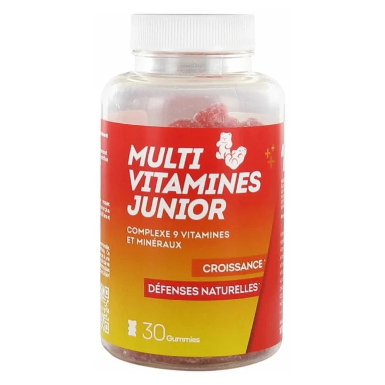 Multi Vitamins Junior Growth, Natural Defenses Cherry Flavor 30 gums