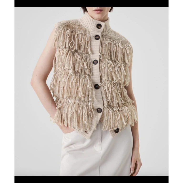 Wobeige Wool Fringe Sweater