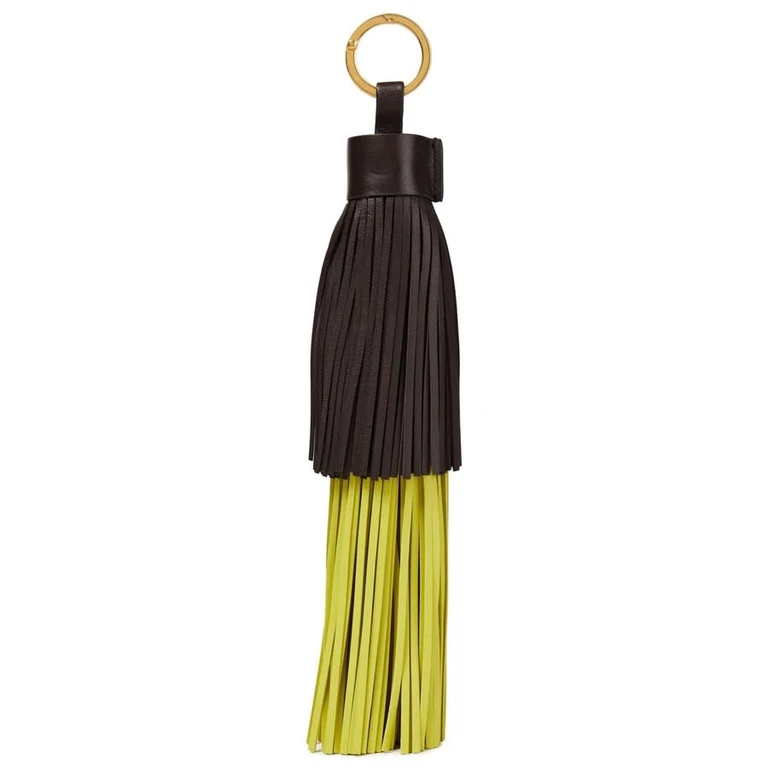 Lambskin Leather Tassel Key Charm