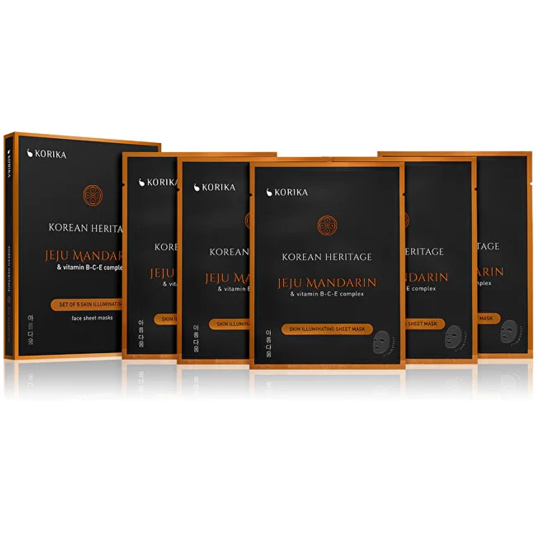 Korean Heritage Brightening Fabric Mask Set 5 × 25 g