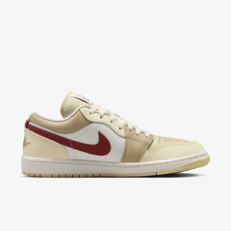 [hv6530-100] Womens Air Jordan Retro 1 Low Ce 'desert Khaki Red Sepia'