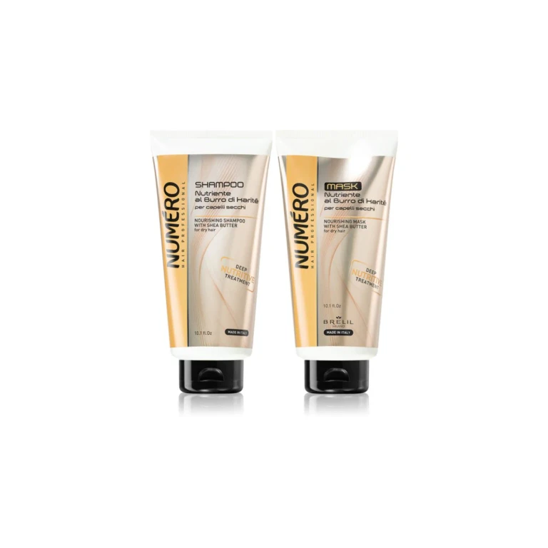 Gift set (for dry hair) nourishing shampoo 300 ml + nourishing mask with shea butter 300 ml