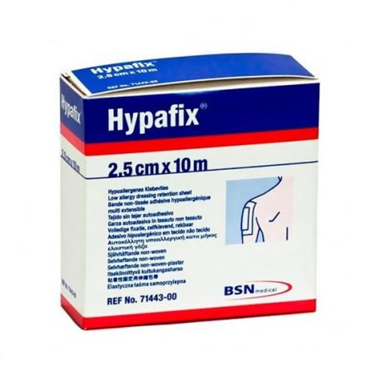 Hypafix Adhesive Gauze 2.5 cm x10 m Bsn Medical