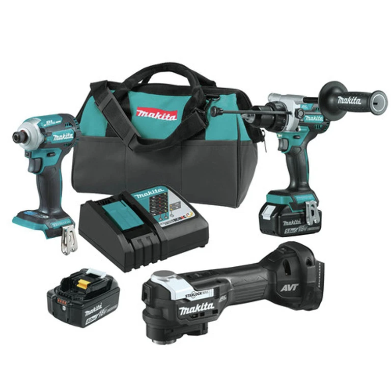 XT288T-XMT04ZB 18V LXT Brushless Lithium-Ion 1/2 in. Cordless Hammer Drill Driver and 4-Speed Impact Driver Combo Kit with StarlockMax Sub-Compact Multi-Tool Bundle