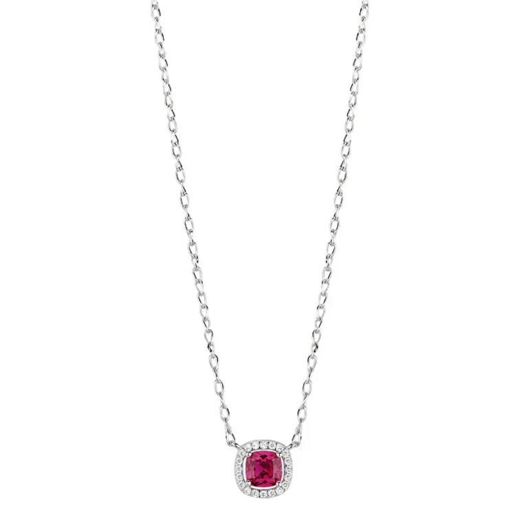 Elegante Fancy Silver Necklace Passion Ruby Fpr132