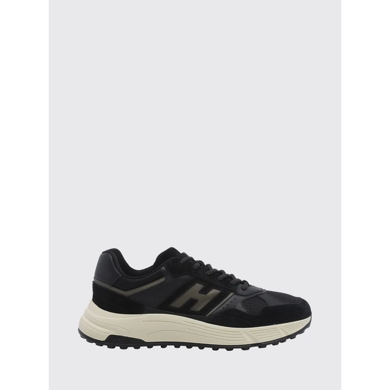 Hyperlight Leather and Nylon Trainers with Chunky Sole (HXM5630FK70VHB0FDU)