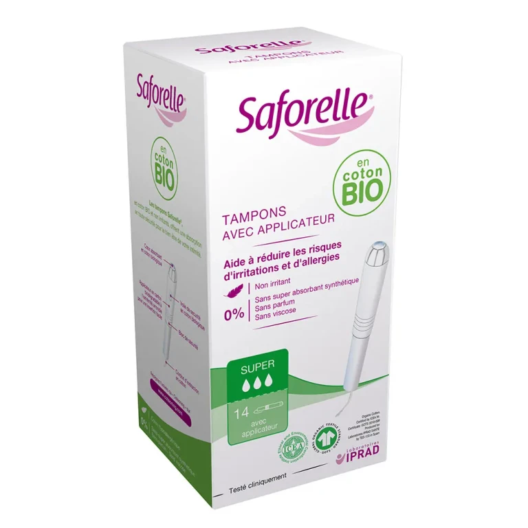 Super Tampons With Organic Cotton Applicator X14