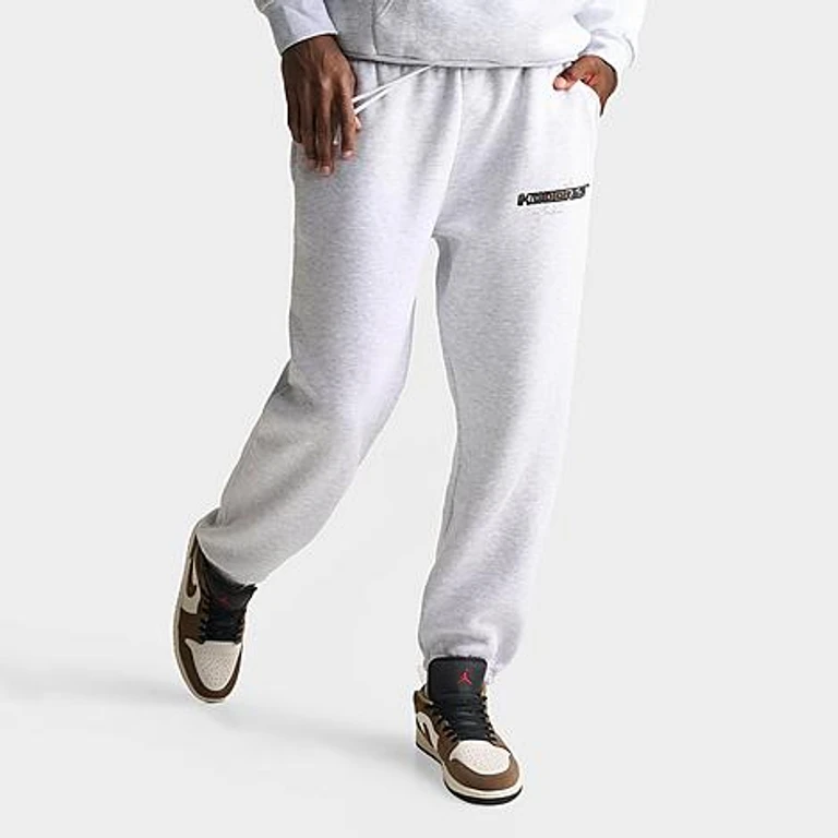 Hoodrich Men's Ryder Fleece Jogger Pants in Grey Heather Size: Small
