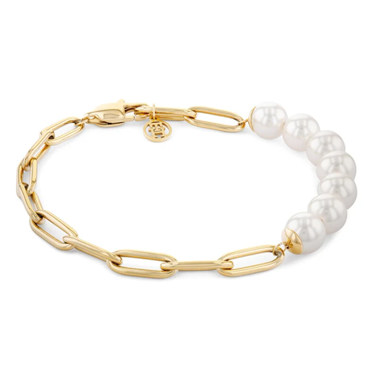 Elegante Gold-Plated Pearl Bracelet Orb Pearl 2780770