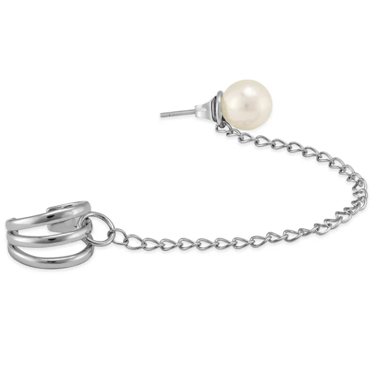 Modern Single Earrings 2 In 1 Vbe6013S-Pet