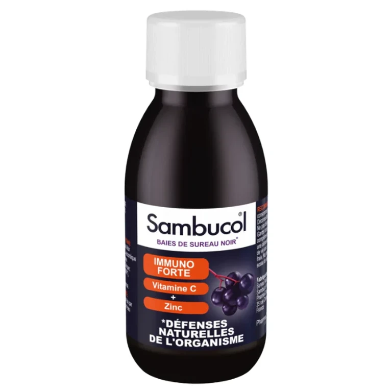 Immuno Forte - Black Elderberry - Natural Defenses - Red Fruit Flavour Syrup 120ml