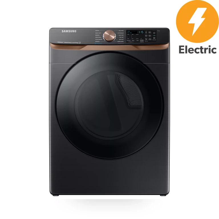 7.5 cu. ft. Smart Electric Dryer with Steam Sanitize+ and Sensor Dry (Brushed Black):- Brushed Black