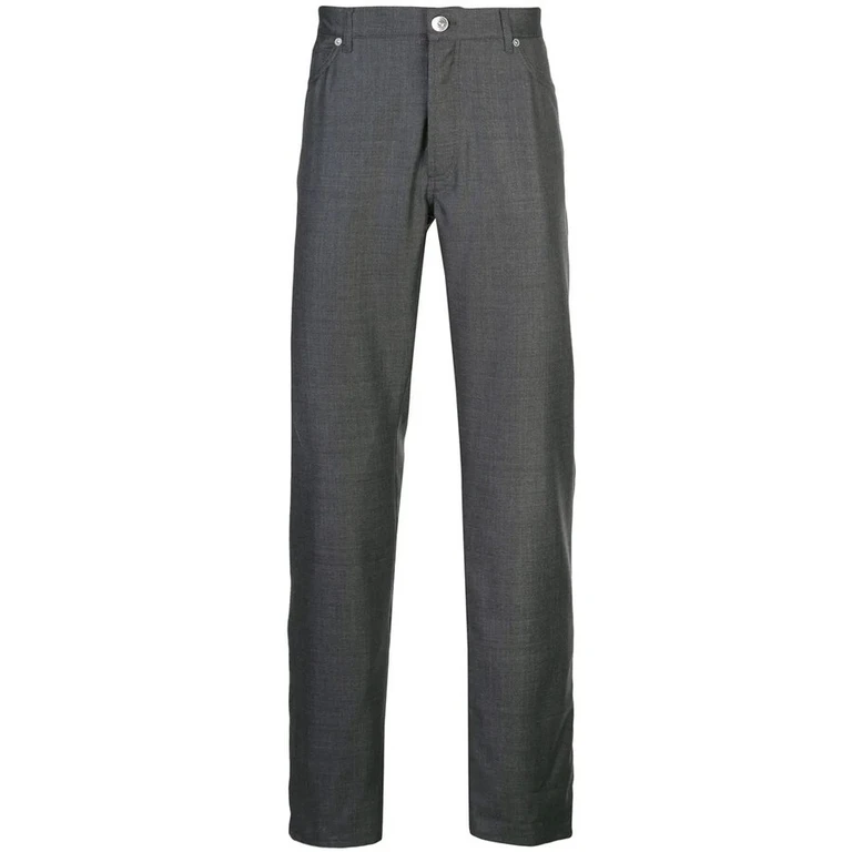 Medium Grey Wool Trousers