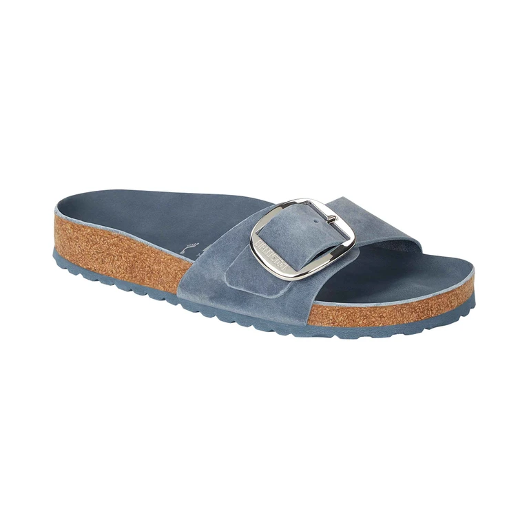 Madrid Big Buckle Oiled Leather Blue