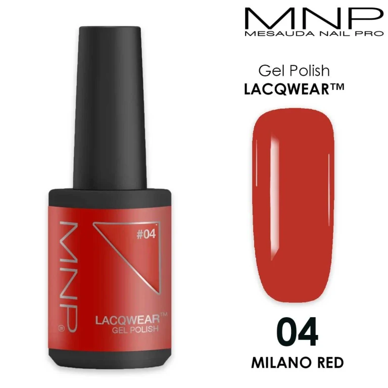 Lacqwear Mnp 10 Ml Gel Polish 04 Milano Red
