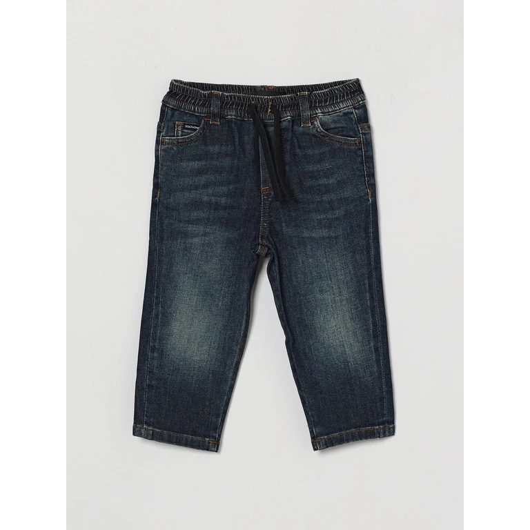 Boy's Regular Fit Stretch Denim Jeans with Drawstring (L14P16LDB17B0665)