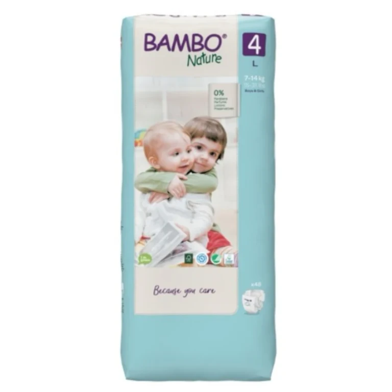 Bambo Natura Diapers L Size 4 from 7 to 14 kg x48