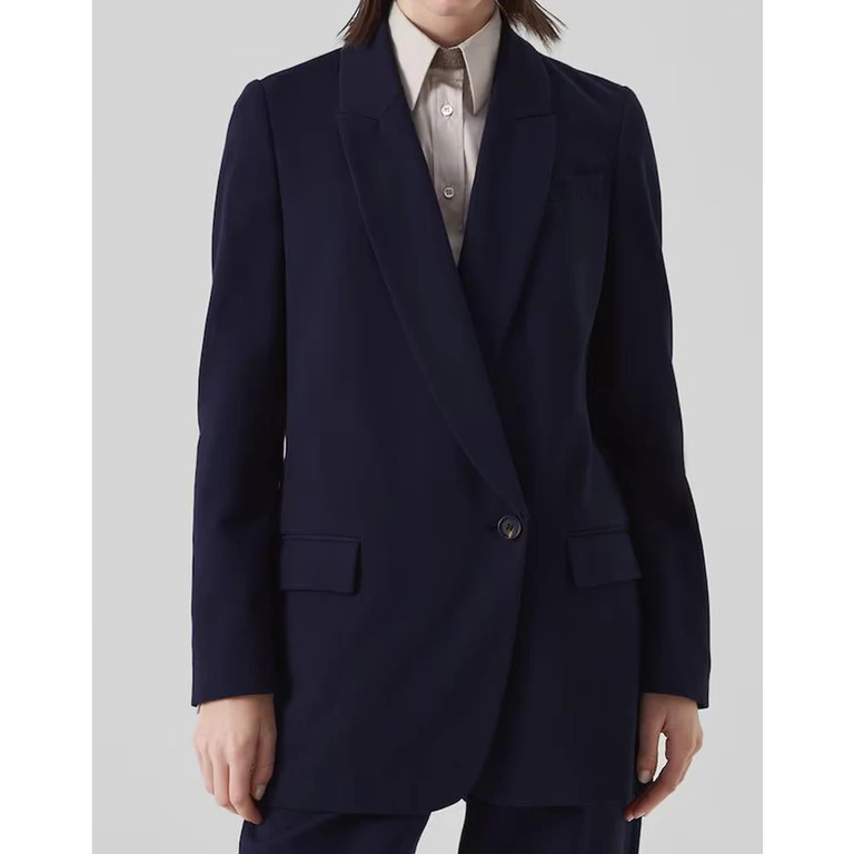 Blue Deconstructed Tailored Jacket
