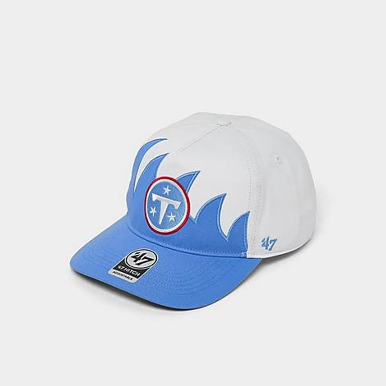 '47 Tennessee Titans NFL HITCH Jagged Snapback Hat in White