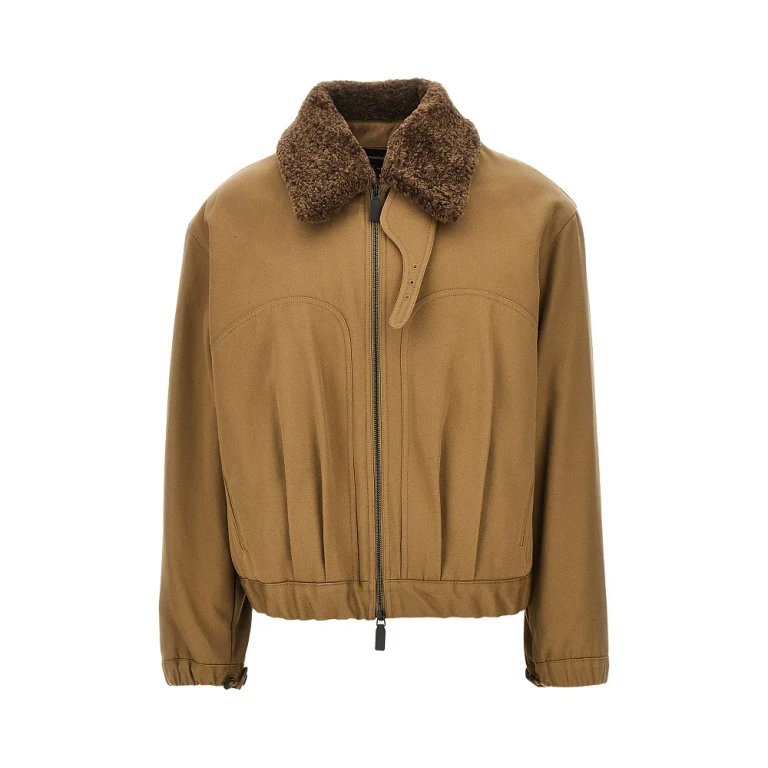 Padded cotton canvas blouson Man 48