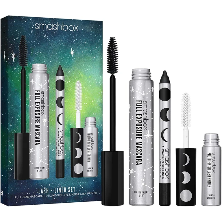 Set Smashbox: Photo Finish Primer for lashes 4 ml + Always On Gel eyeliner pencil Brewed 12 g + Full Exposure Waterproof volumizing black Mascara 956