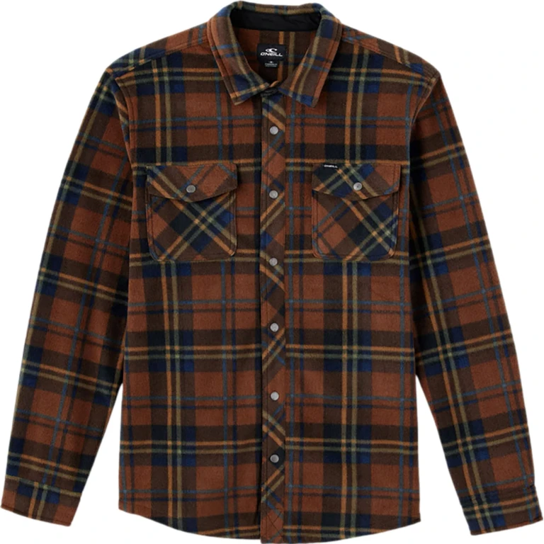 Glacier Plaid Superfleece Long Sleeve Woven Shirt - Men's