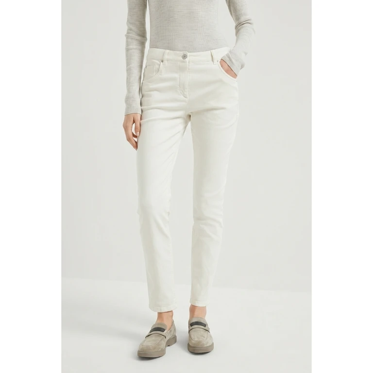 Wooff White Slim Trousers