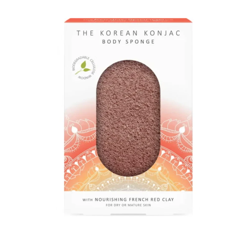 Mandala Konjac Red Clay Body Sponge