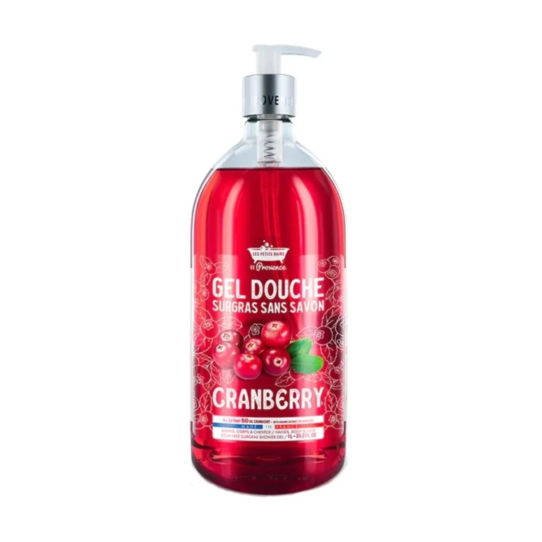 Red cranberry shower gel for sensitive skin 1000 ml
