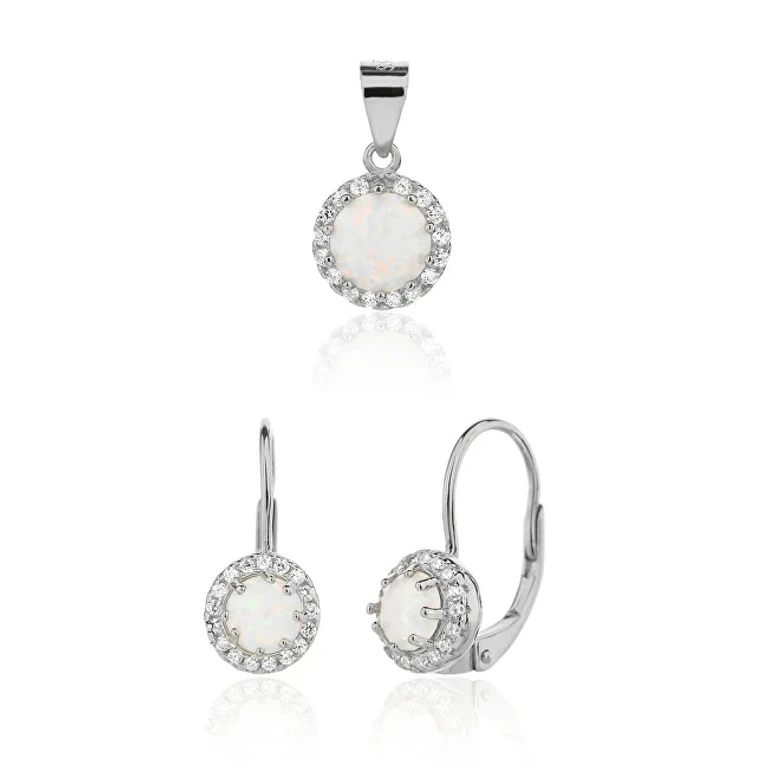 Elegante Silver Jewelry Set Svls0121Sj6O100 (Pendant, Earrings)