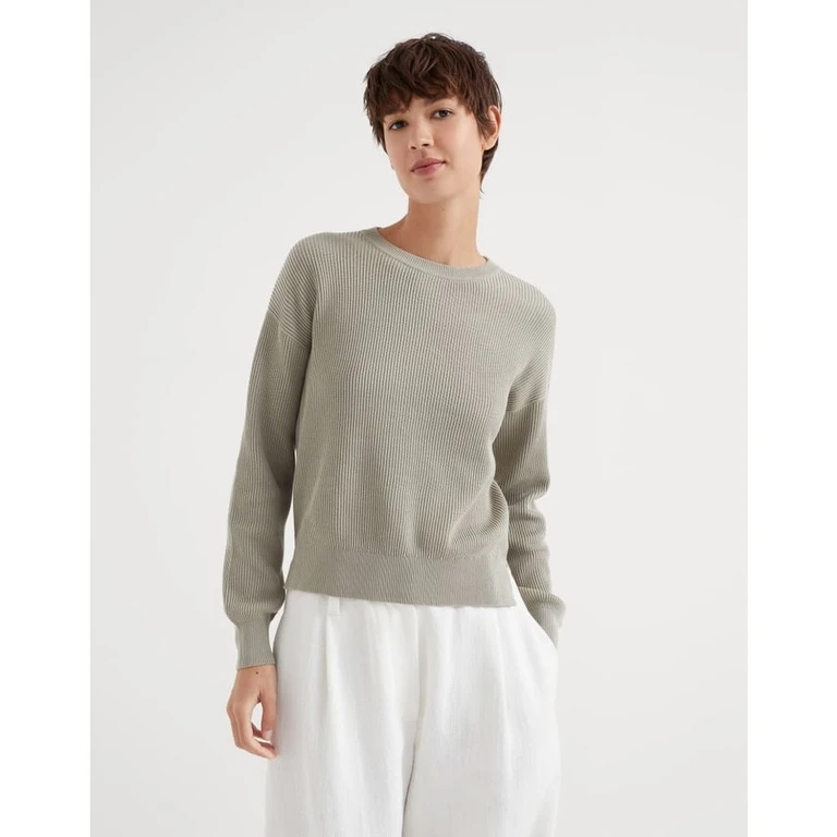 Wolight Grey Ribbed Sweater
