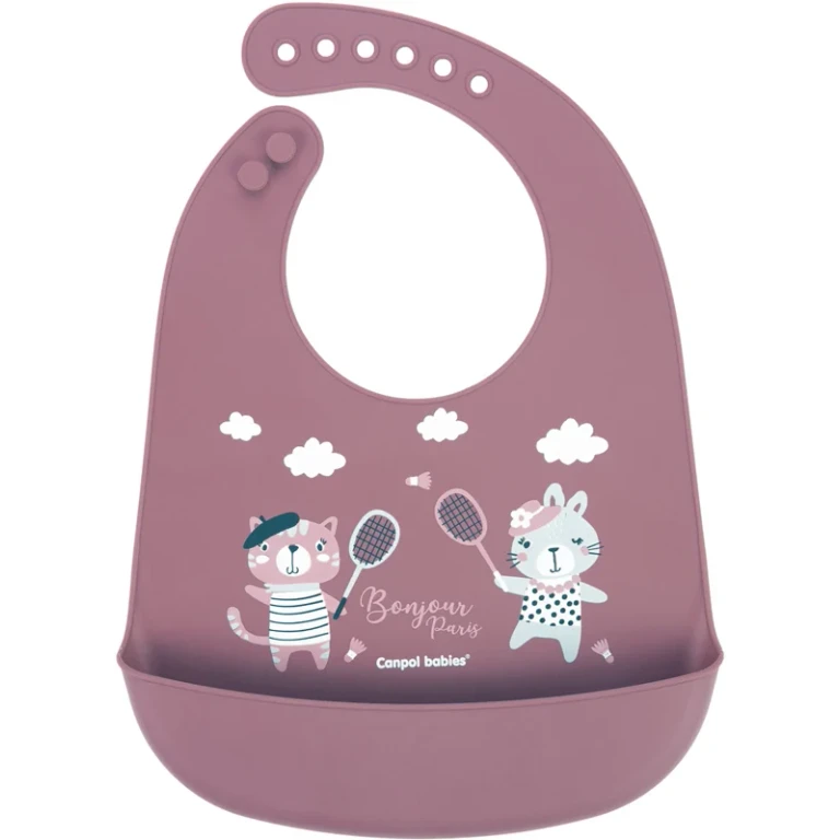 Hello Paris Bibs pink bib 1 pc