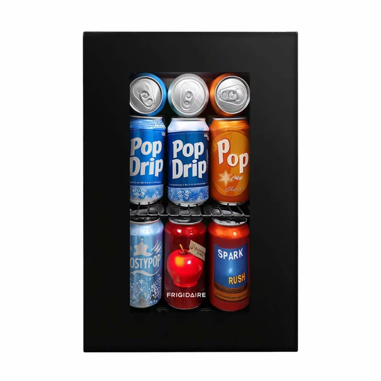 0.6 cu. ft. Glass Door Compact Beverage Refrigerator