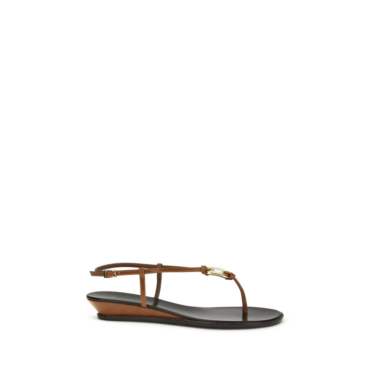 Sandals Amhelia Tan Leather