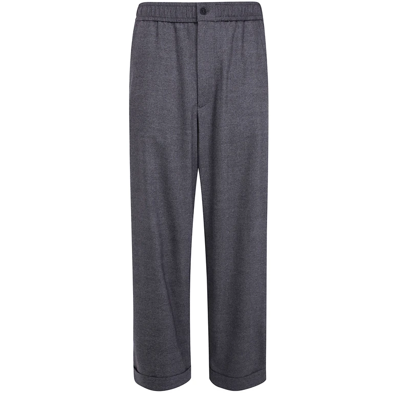Pants Wool Cashmere Blend "Rain Drum"