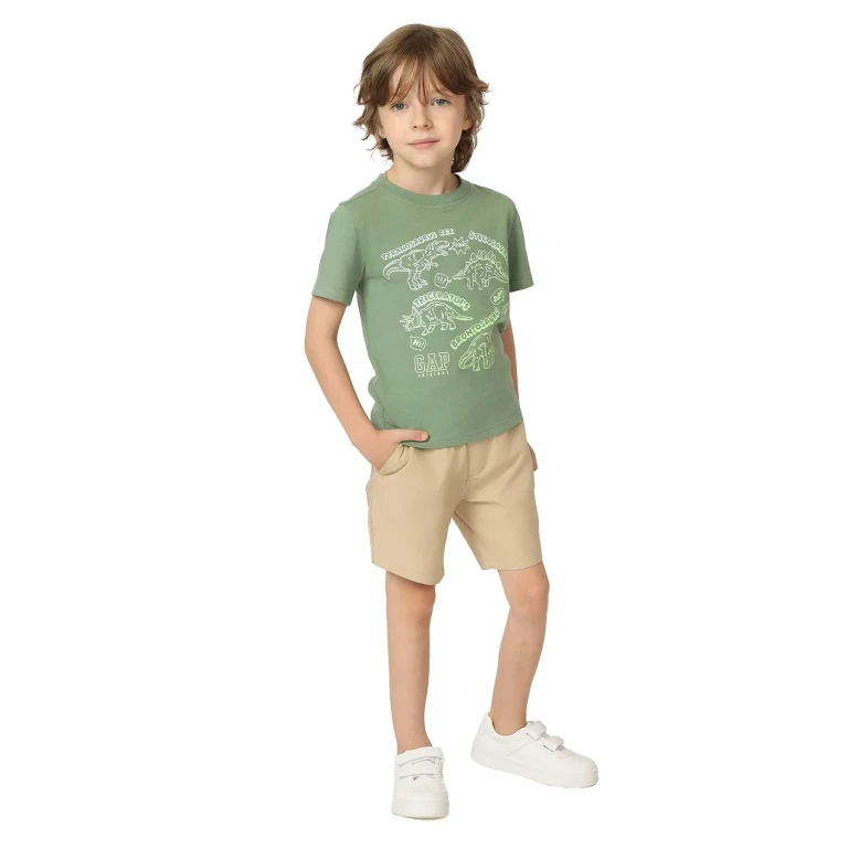 Boys 2Pc Short Set Green 18M:- Green, 18M
