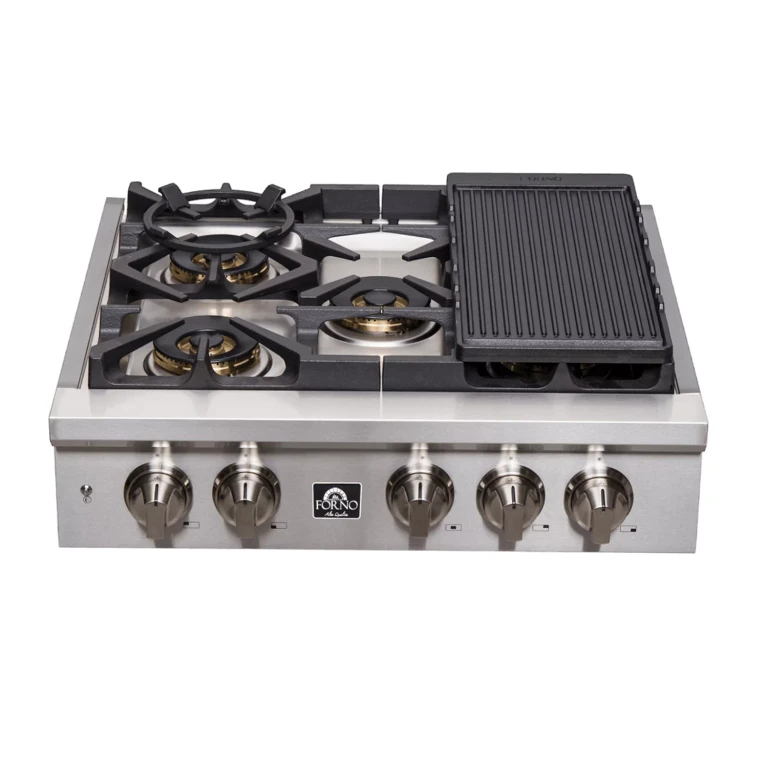 Spezia 48' Pro Style Gas Rangetop - 5 Burners:- 30-Inches
